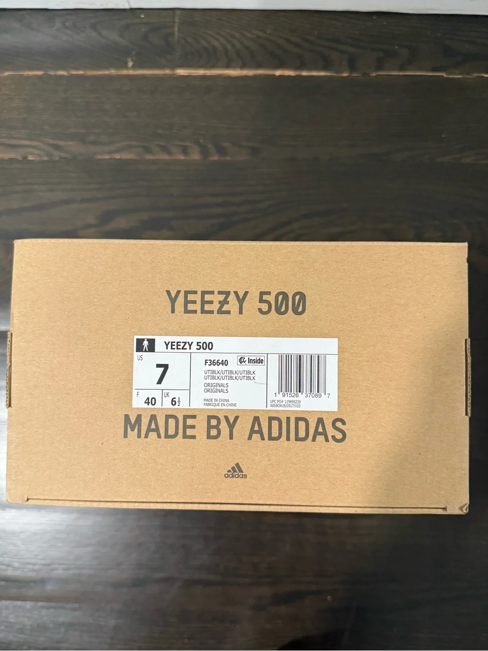YEEZY 500 Utility Black Sneakers NWB